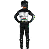Youth motocross pants by Oneal, model ELEMENT RANCID V24 with adjustable waistband, featuring durable fabric and motocross-style design.