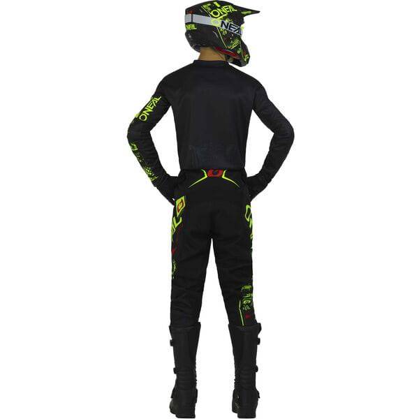 Youth Oneal ELEMENT Attack V.23 pants for MTB and motorsport, featuring durable protective clothing with reinforced panels.