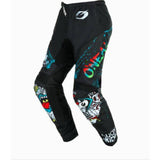 Youth motocross pants by Oneal, RANCID V24 model, featuring adjustable waistband and durable clothing design for motocross riding.