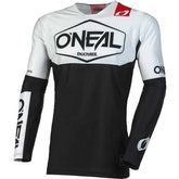 Youth MTB jersey by Oneal, Mayhem HEXX V.23 slim-fit breathable riding shirt with vibrant design and moisture-wicking fabric.