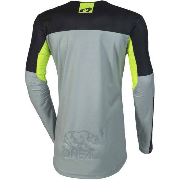 Oneal Mayhem Hexx V.23 slim fit MTB jersey in lightweight, fast-drying fabric, unisex cycling clothing with vibrant design.