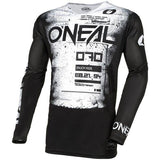 Oneal Mayhem Scarz V.24 MTB jersey with slim fit design and quick-drying performance fabric, ideal for mountain biking.