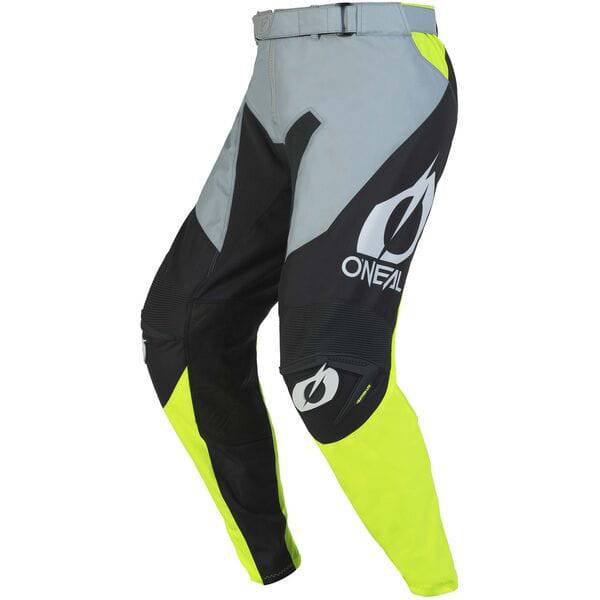 Oneal Mayhem HEXX V.23 MTB riding pants showing breathable, durable fabric and secure fit designed for mountain biking.