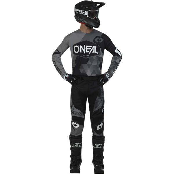 Oneal MAYHEM Covert V.23 MTB jersey in slim fit with sublimated graphics and silicone grip for mountain biking.