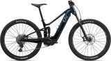 Liv Embolden E+ 2 625 women’s electric mountain bike with suspension, 25 km/h speed, and 180 km range, shown from side view.