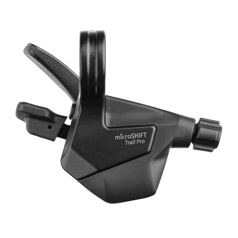 MicroSHIFT Advent MTB road gear shifters with ergonomic levers for precise trail and mountain bike shifting.