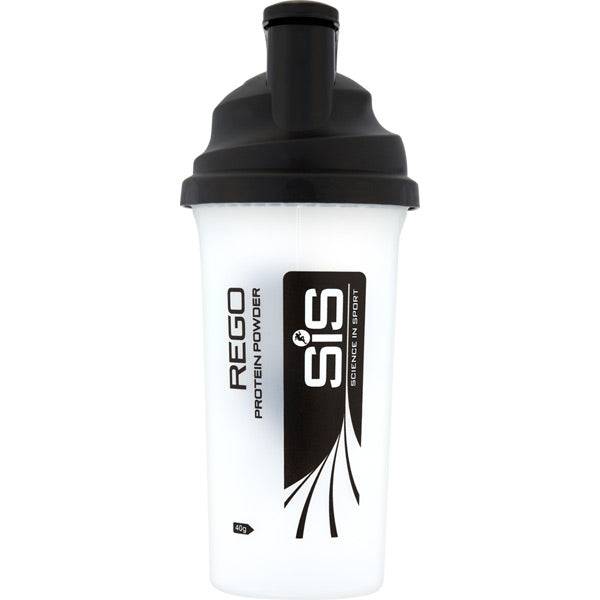 Clear 700ml Science In Sport protein shaker bottle with mixing lid for optimal blending of SiS powders.