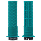 DMR Bikes Brendog Deathgrip flange mountain bike handlebar grips, black rubber grips with textured surface for enhanced grip.