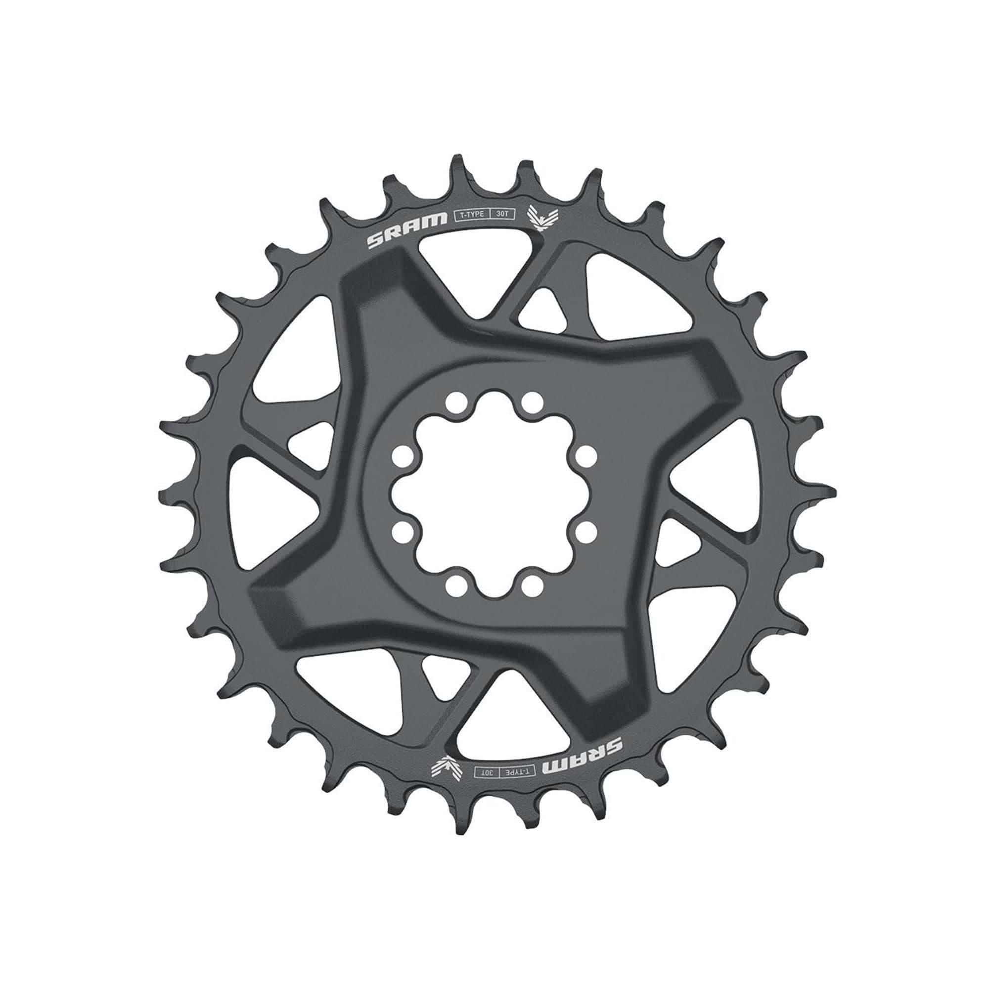 Sram Eagle GX D1 T-Type direct mount chainring in dark polar with 3mm offset and 8-bolt design for mountain bike components