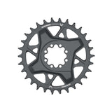Sram Eagle GX D1 T-Type direct mount chainring in dark polar with 3mm offset and 8-bolt design for mountain bike components