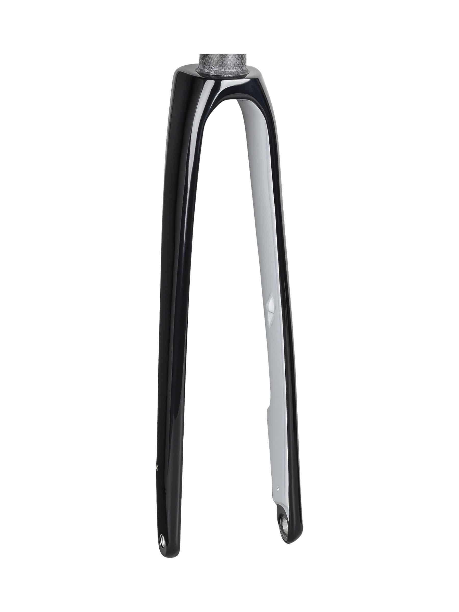 Trek Domane SLR 7 700C road bike forks, lightweight components with precise steering and control for Trek racing bikes.