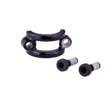 Avid black spare disc brake lever split clamp kit with steel hardware for Elixir 5/3, DB 3/1, and Level T brakes.