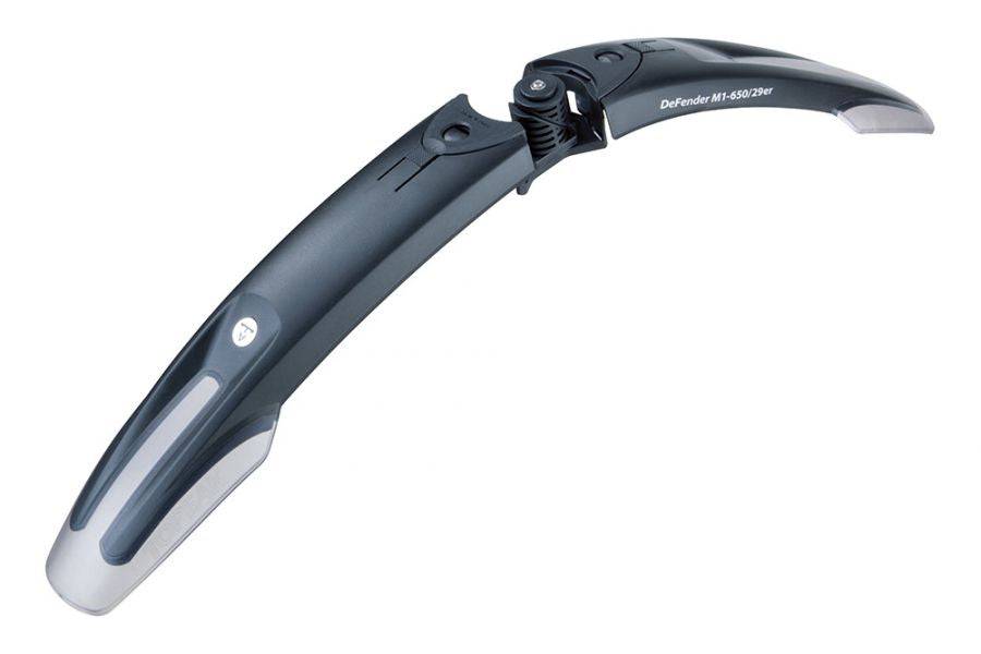 Topeak Mountain Guards Defender M1 front and XC11 rear mudguard set for bikes, black plastic bike accessories