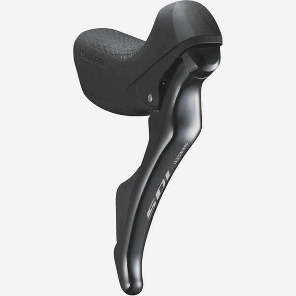 Shimano 105 ST-R7000 right hand 11-speed double mechanical STI brake and shift levers in black for road bikes.