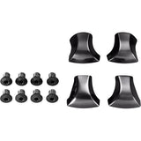 Shimano FC-M9000 chainring fixing bolts for double crankset, pack of 4, durable components for bike crank assembly.