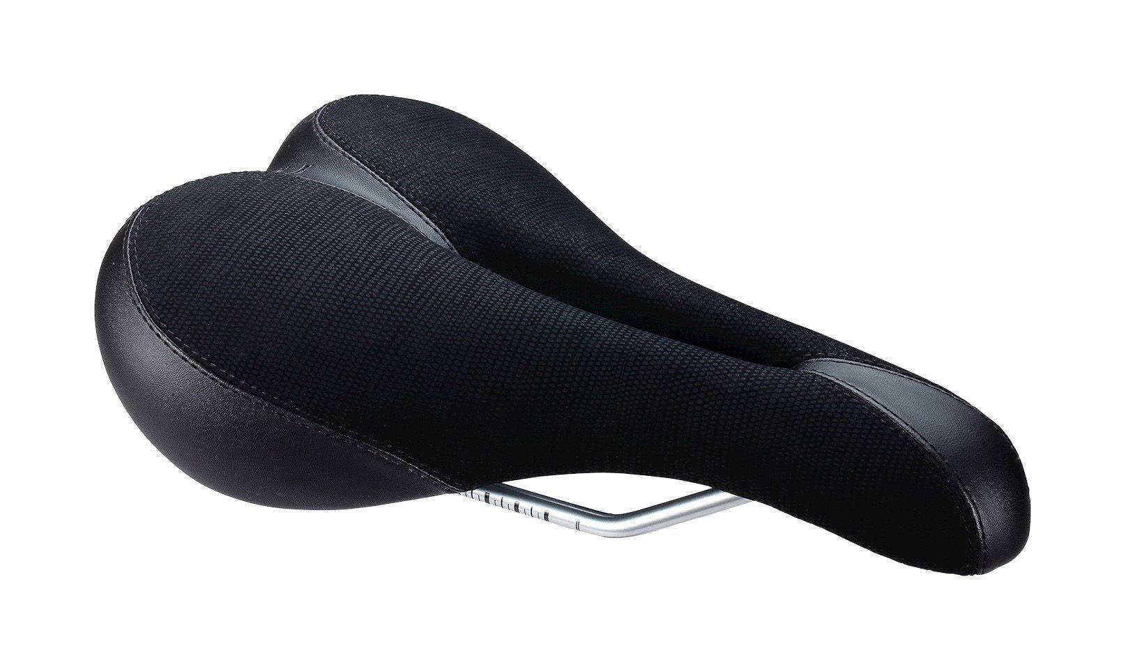 BBB BSD-12 men's saddle with MultiDensity foam and ComfortLite design, suitable for road and mountain bikes.