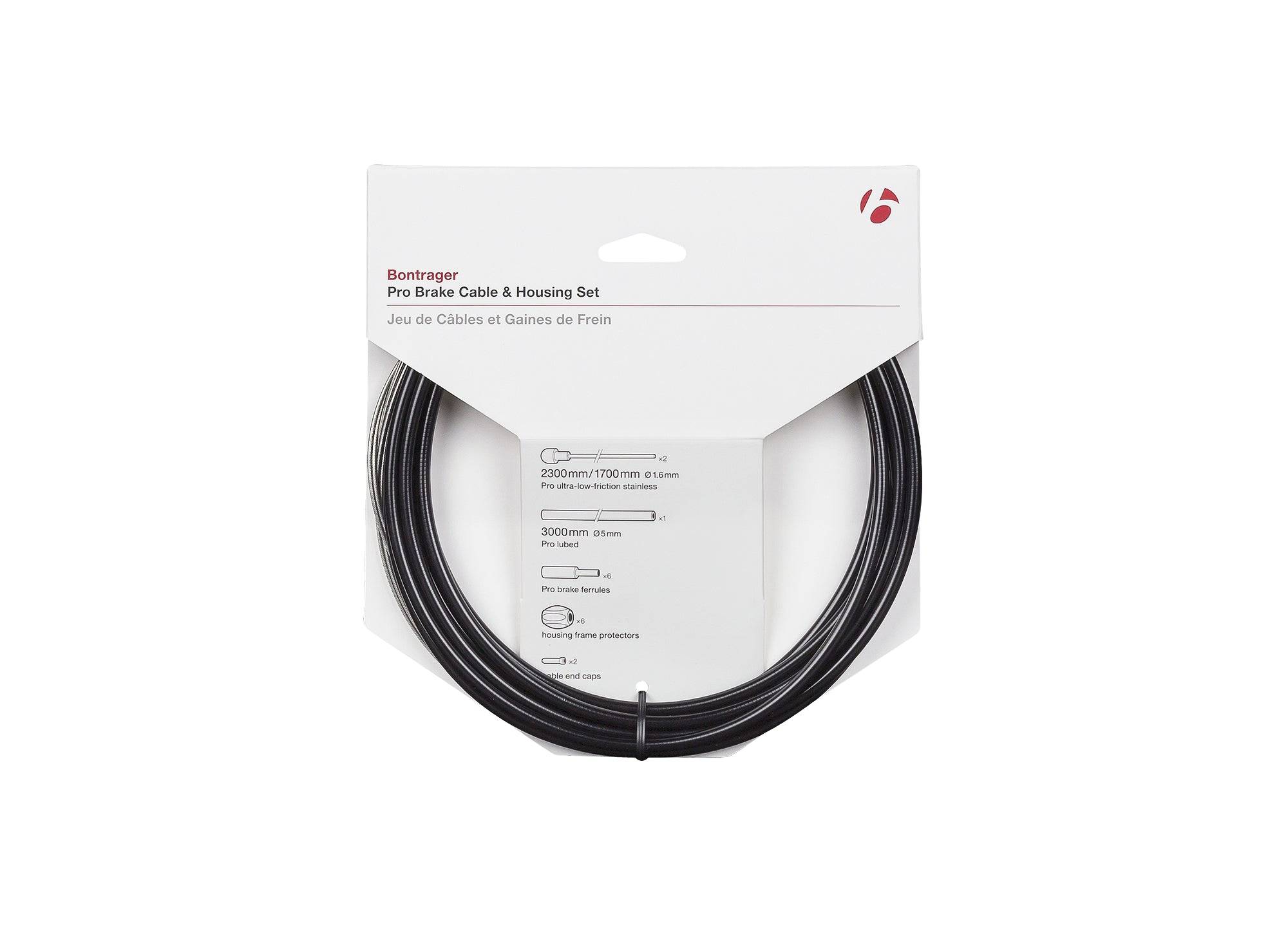 Bontrager Pro Brake Cable & Housing Set Black One size | Swinnerton Cycles