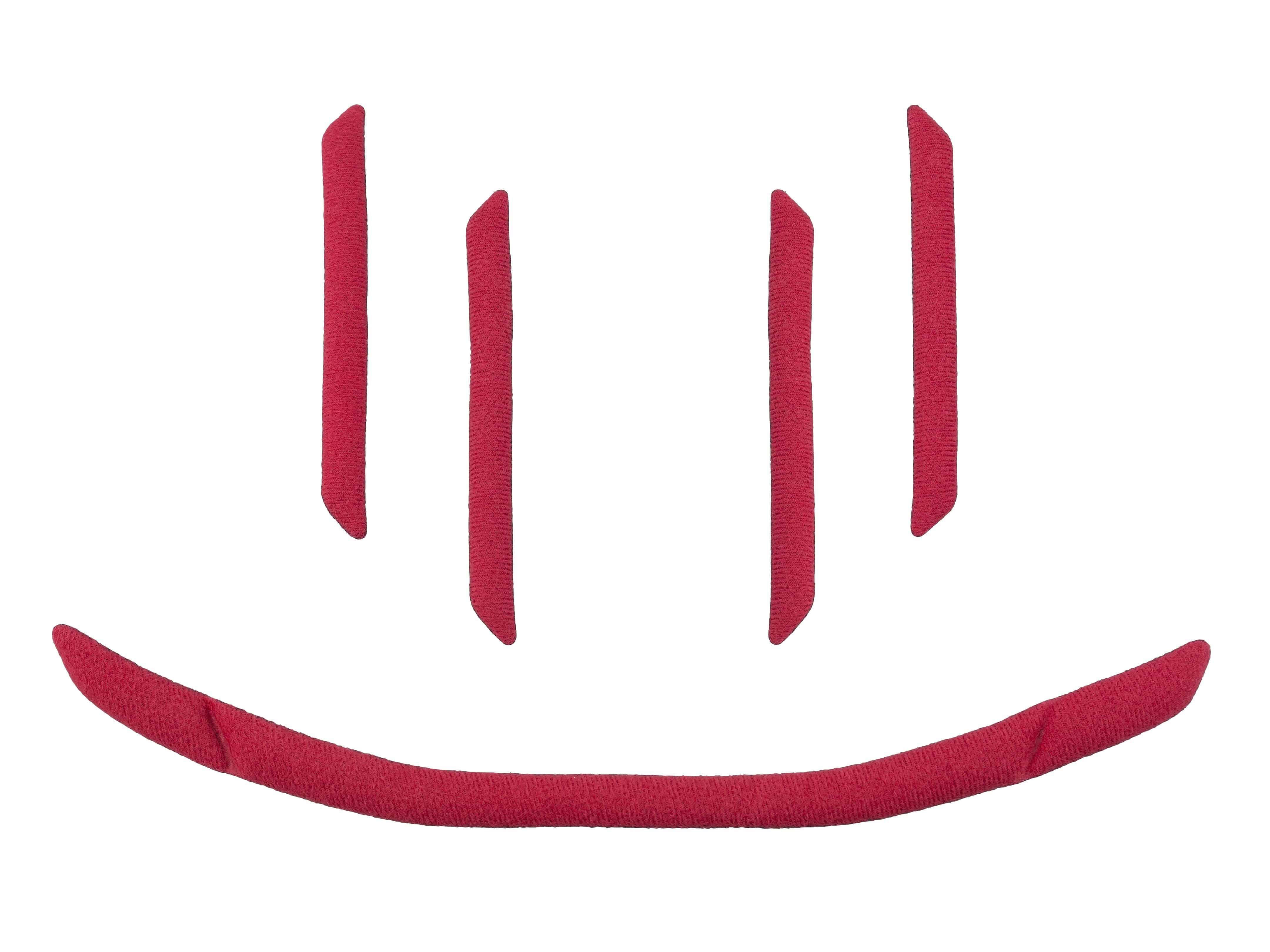 Red Bontrager Solstice MIPS helmet replacement fit pad, one size, suitable for adult and youth bike helmets.