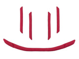 Red Bontrager Solstice MIPS helmet replacement fit pad, one size, suitable for adult and youth bike helmets.