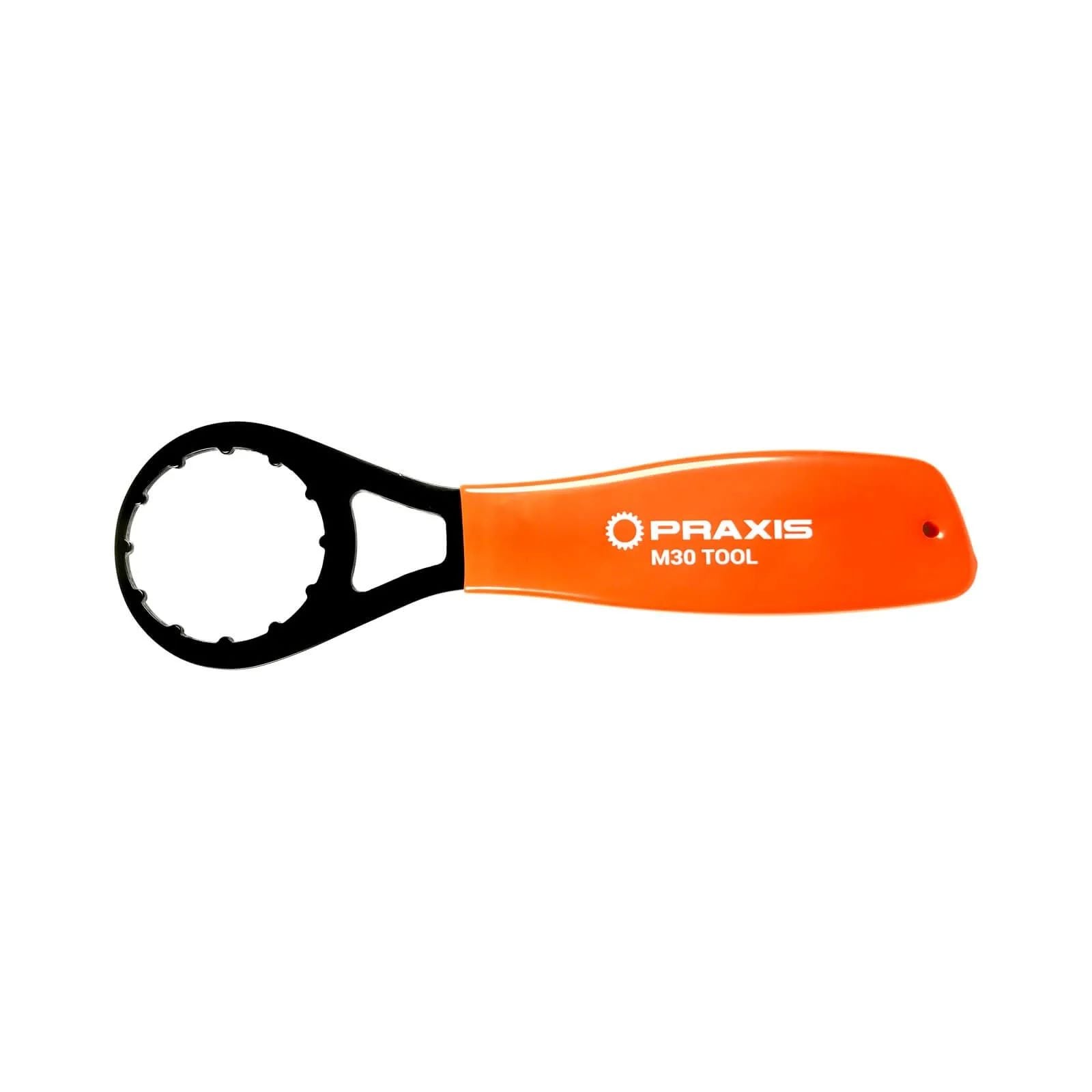 Praxis Works M30 Bottom Bracket Wrench for M30, BSA, BB30, and PF30 bottom brackets, workshop tool for bike maintenance.