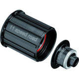 DT Swiss Ratchet Freehub Conversion Kit for Shimano 11-Speed Road bike, showing components and packaging for 130/135mm QR hubs.