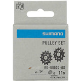 Shimano CUES RD-U8000 MTB rear derailleur tension and guide pulley set for bicycle components replacement.