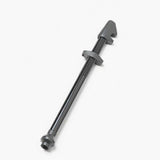 Black DT Swiss lightweight aluminum tubeless valve for 66-80mm deep rims, suitable for bicycle components.
