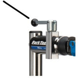Park Tool 110S ball knob replacement for CRP-2 and PRS workstands, shown in a workshop setting, durable metal construction.