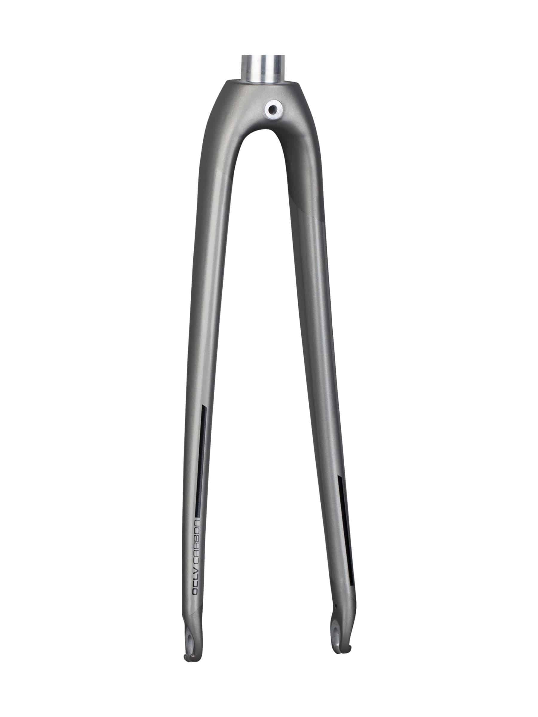 Trek Domane AL 700C road bike forks, lightweight bicycle components for improved steering and durability, shown in the image.