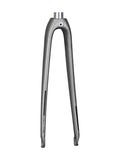 Trek Domane AL 700C road bike forks, lightweight bicycle components for improved steering and durability, shown in the image.