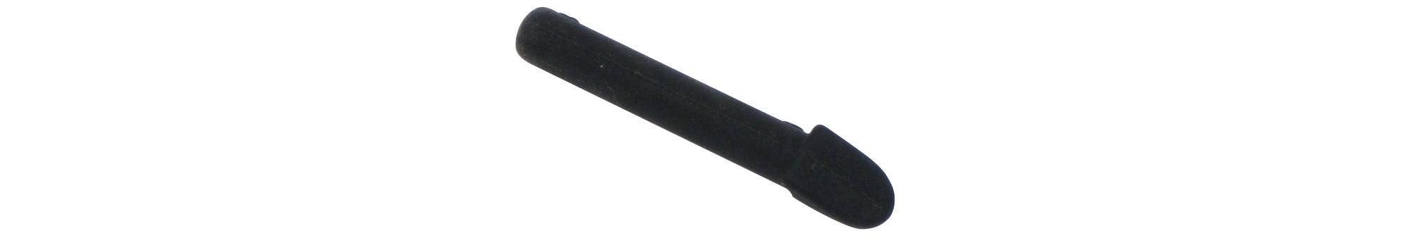 Trek Top Fuel Carbon 2011 head tube frame plug, spare component for mountain bike maintenance, black plastic with Trek branding.