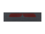 Trek Fetch+ 4 dark red reflector set for e-bikes, enhancing visibility and safety with reflective components on a bicycle.