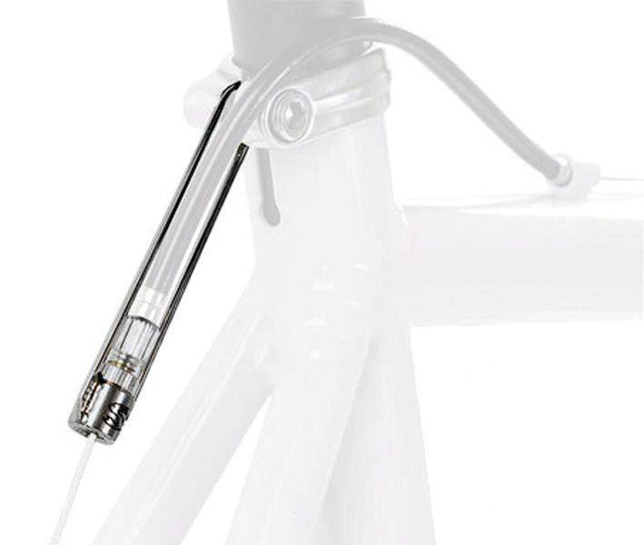 Surly stainless steel rear bike hanger for frames, durable bike component for easy rear wheel attachment and maintenance.