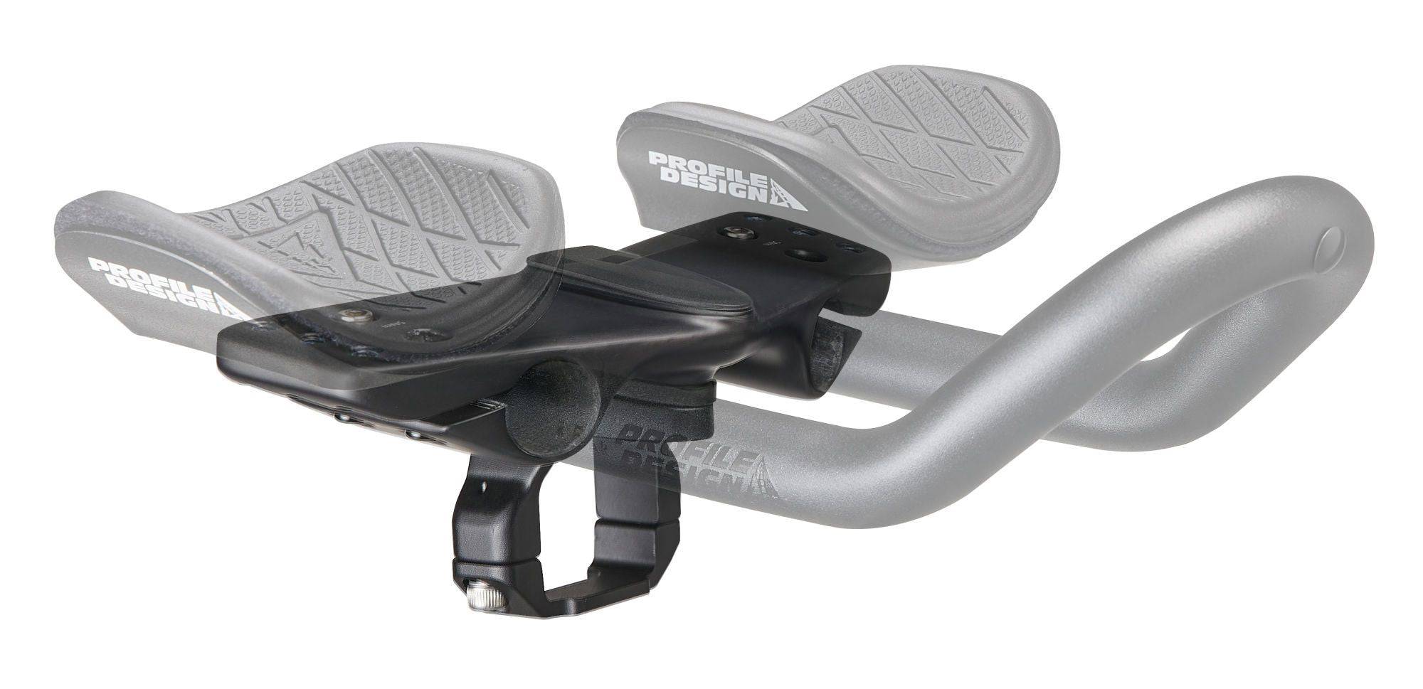 Giant tri clip-on clamp for aero handlebar, 2023 models, showing adjustable fit and sturdy component design.