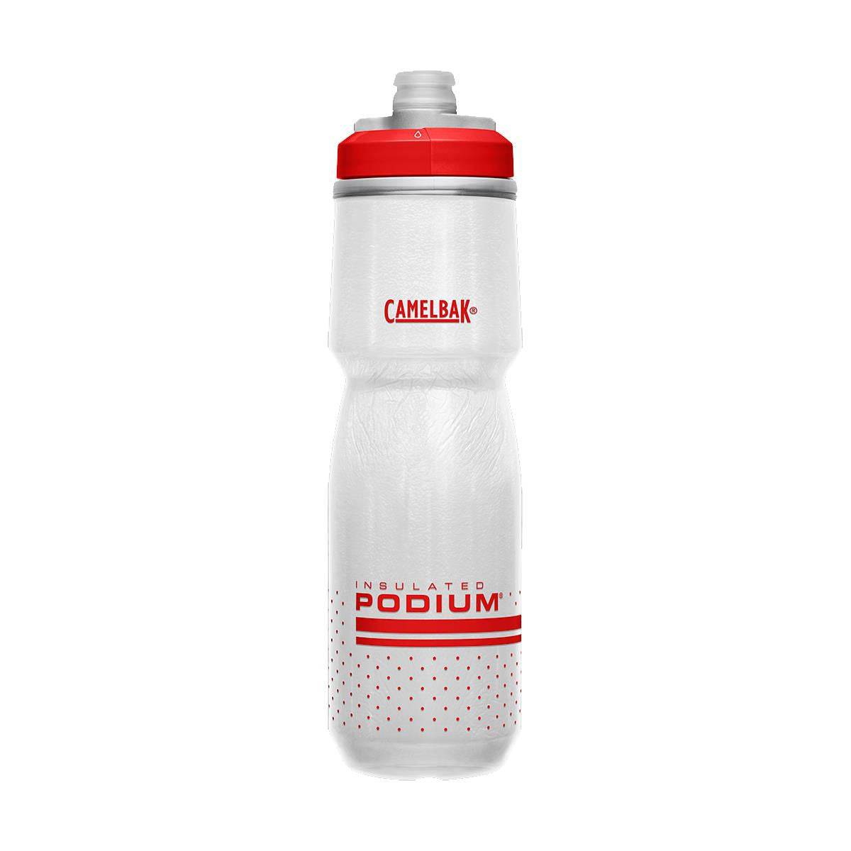 CamelBak Podium Chill insulated 700ml water bottle with a sports cap, designed for cold hydration during cycling.