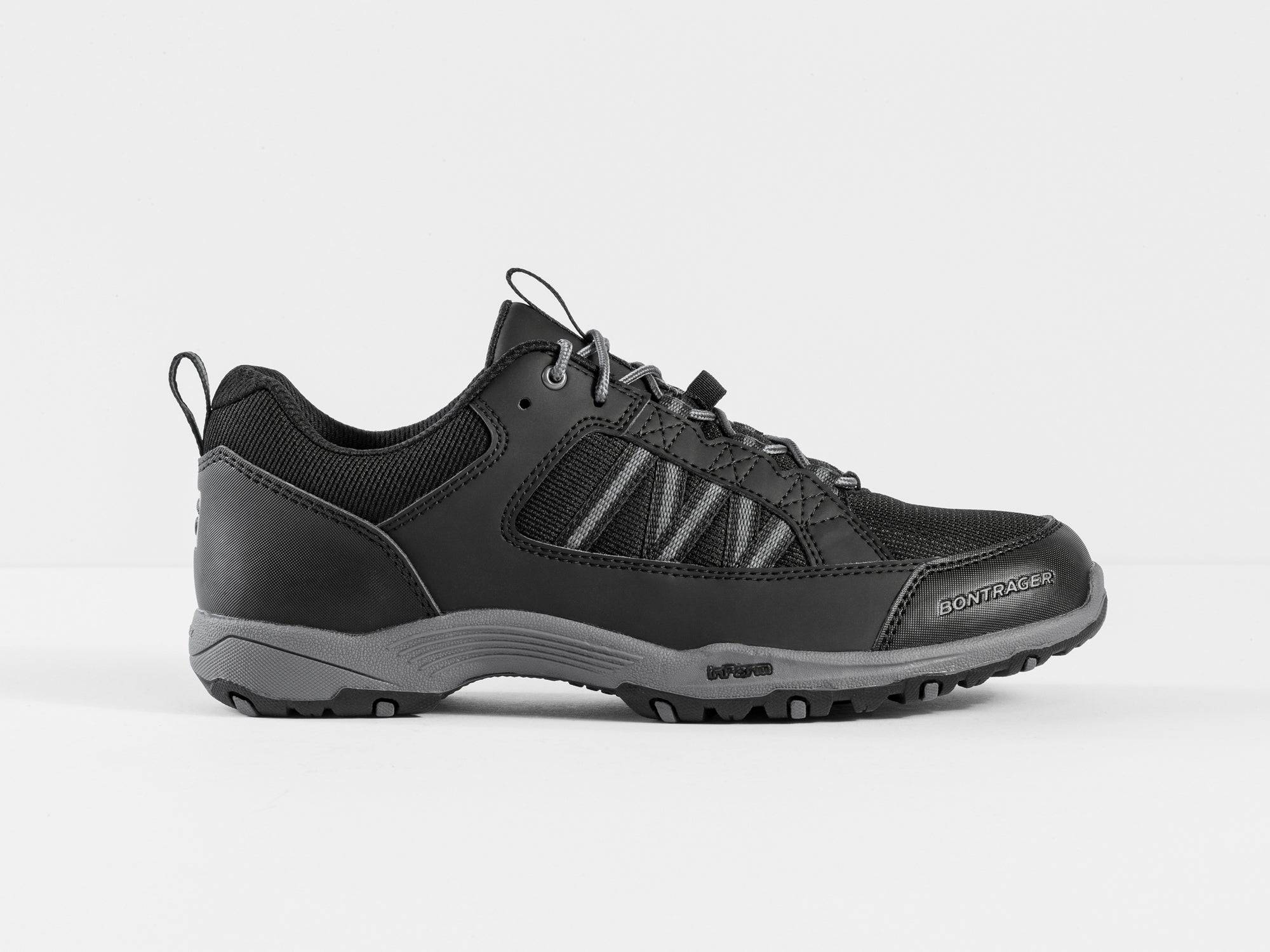Bontrager SSR multisport bike road shoes with SPD cleat compatibility and grip outsole, shown in a close-up view.