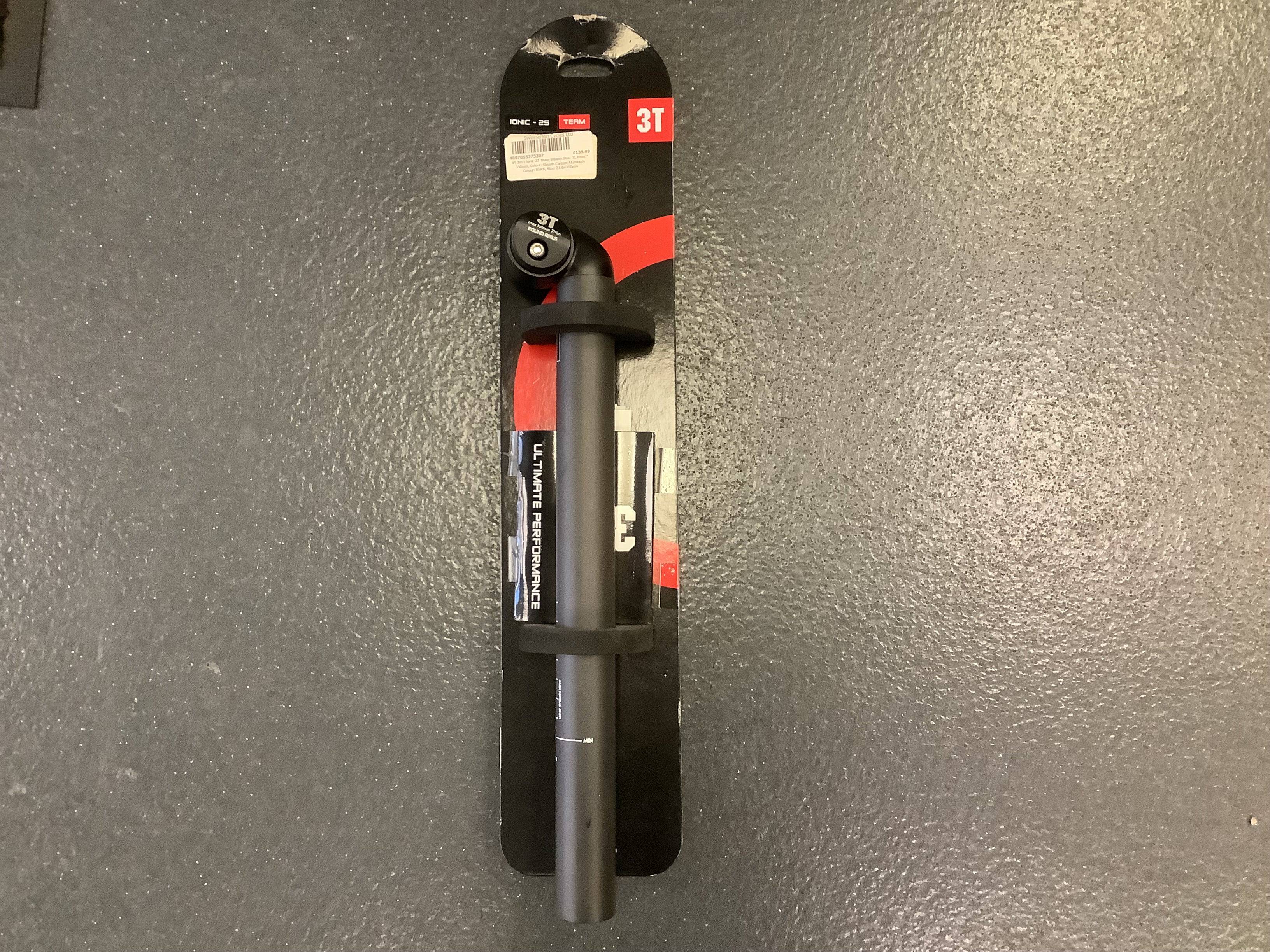 3T Ionic 25 Team Stealth Size: 31.6mm * 350mm, Colour: Stealth Carbon/Aluminum | Swinnerton Cycles