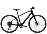 Trek FX 1 Stepover Gen 4 hybrid bike with lightweight frame, urban design, and comfortable handlebars, suitable for city riding and fitness.
