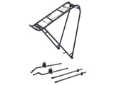 Trek Elan Interchange Rear Rack Kit with spring clip for 700c wheels, black, bicycle accessories for bike carrying solutions
