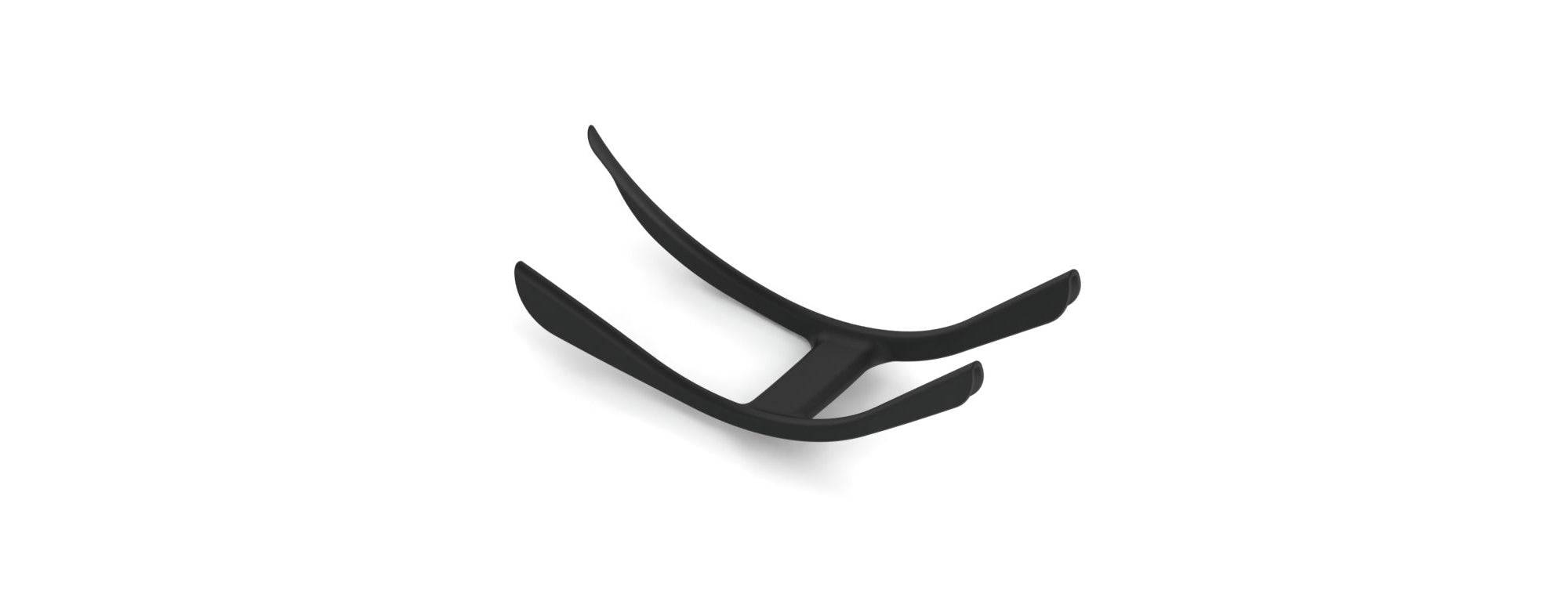 Black Trek Open Groove Bottom Bracket Cable Guide for smooth cable routing, component for bicycle maintenance and upgrades.
