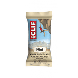 Box of 10 Clif Nutrition Mini Bars, plant-based protein snack bars, with colorful packaging and individual bars visible.