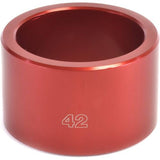 Wheels Manufacturing 42mm aluminum sleeve for bottom bracket bearing extractor cup tool, workshop tool for bike maintenance.