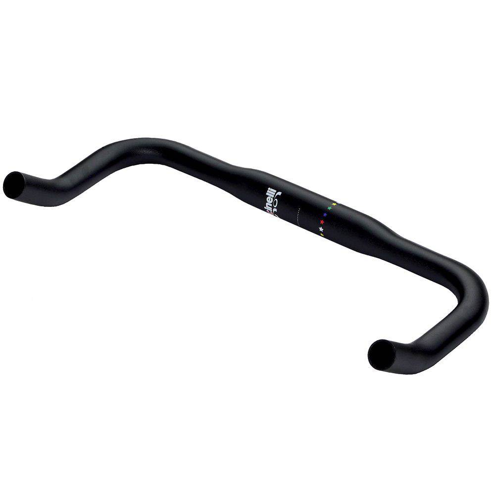 Cinelli Lola Road Handlebar 38cm with 31.8mm clamp for urban cycling, featuring a lightweight, ergonomic design.