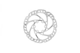 SwissStop Catalyst One high-performance 6-bolt disc brake rotors for bike components, showcasing their durable metal construction