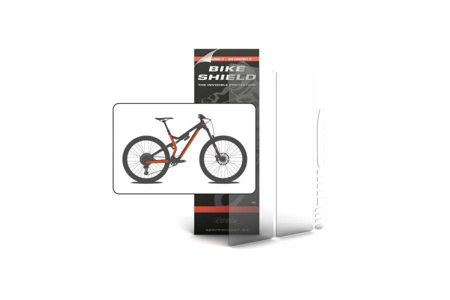 Bike Shield Full Oversize Clear Gloss Bike Frame Protection Kit, durable accessories for bike frame shielding and enhancement.