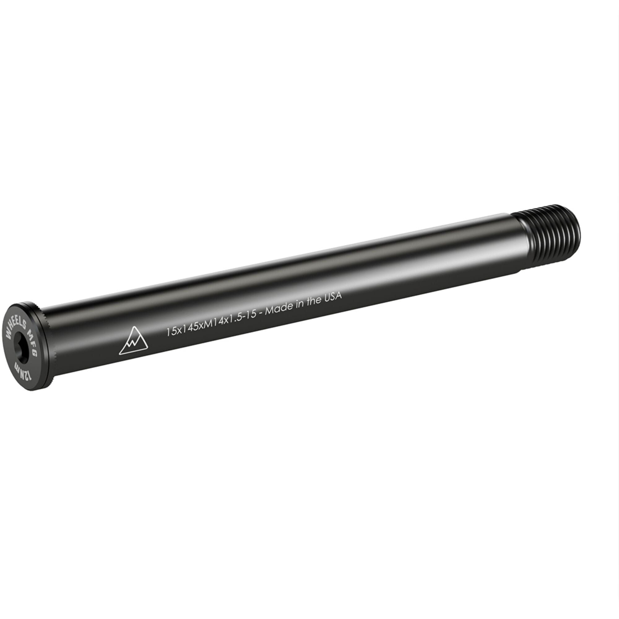 Wheels Manufacturing 15mm Thru-Axle for bikes, front 145mm length, M14 x 1.5mm threading, replacement bike component
