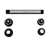 Halo MT Supadrive threaded axle kit for bicycle wheel maintenance, showing hub components and hardware on a white background.