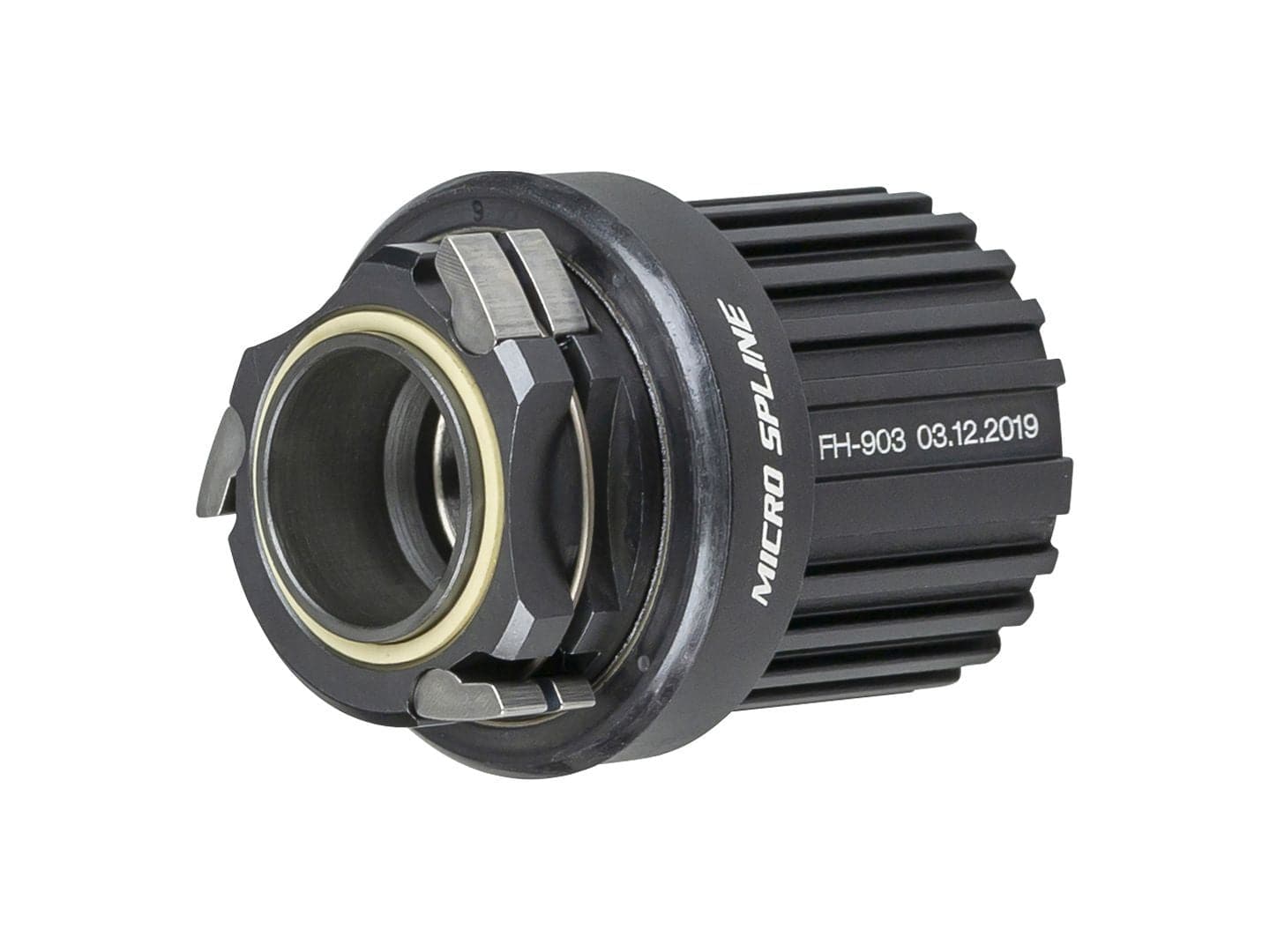 Bontrager MSC-148A Micro Spline v2 12-Speed Freehub Body in black for 12 mm cassette compatibility, bicycle component.