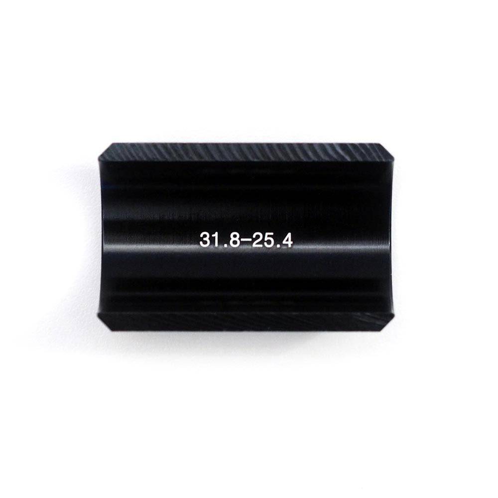 Redshift Sports handlebar shims adapter for 25.4mm and 26.0mm to 31.8mm stem clamp components on a bike.