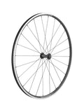 Bontrager Affinity TLR 24H 700C road wheels with tubeless-ready alloy rims and Shimano compatibility, shown with close-up focus.
